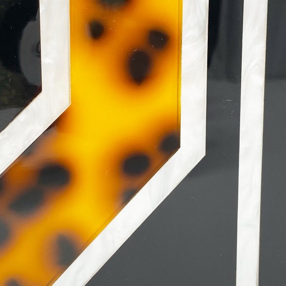 Acrylic Party Box in Geometric Tortoise - Picture 2 of 12